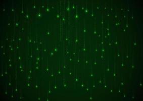 Technology binary background. Binary on green background vector