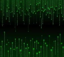 Technology binary background. Binary on green background vector