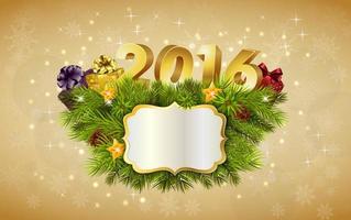 Happy New Year for 2016 decoration billboard.vector vector