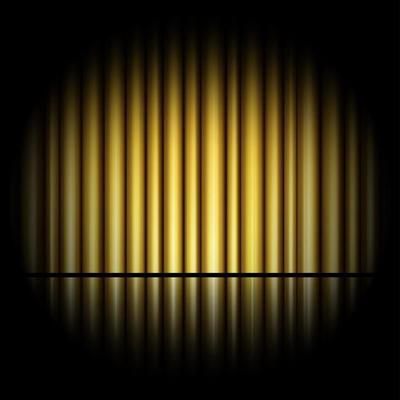 Curtain of golden background.vector