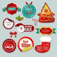 Winter Sale Labels vector