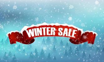 Winter sale abstract background banner .vector vector