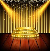 Spotlight of shining on stage background.vector vector