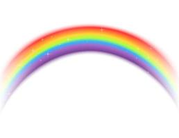 arco iris sobre fondo aislado vector