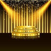 Spotlight of shining on stage background.vector vector