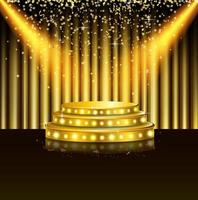 Spotlight of shining on stage background.vector vector