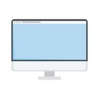 computer monitor device icon vector