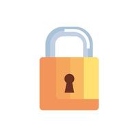 safe secure padlock vector