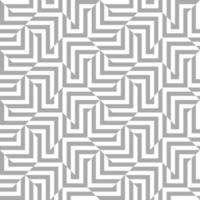 Monochrome geometric seamless pattern with strips. Gray texture with optical effect. Template for wallpapers, textile, fabric, wrapping paper, backgrounds. Vector illustration.