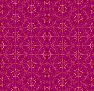 brillante patrón poligonal transparente con triángulos. textura de color fucsia con líneas finas naranjas. ilustración geométrica vectorial para fondo, papel tapiz, interior, textil, diseño de impresión de papel envolvente. vector