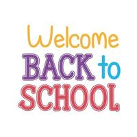 welcome back school vector