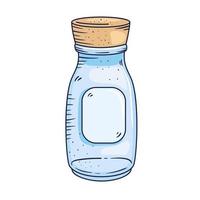 jar of glass blue vector