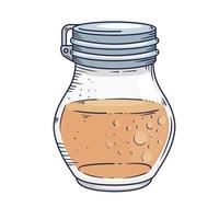 small jar glass vector