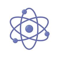 atom structure of molecule vector