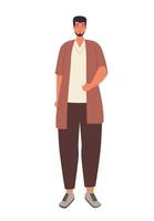 young man muslim vector