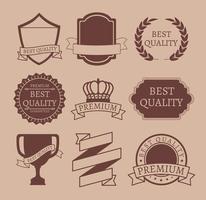 labels of best quality vector
