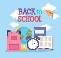 back to school poster vector