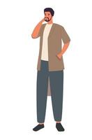 man muslim standing vector