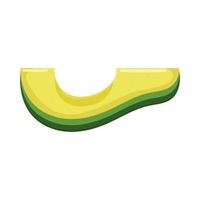 fresh avocabo portion vector