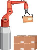 A robotic machine using in factory vector