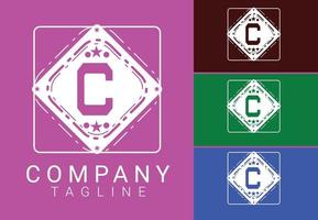 C letter new logo and icon design vector