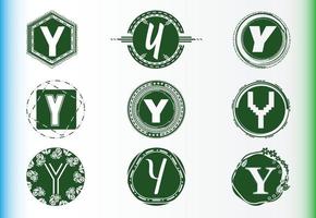 Y letter logo and icon design template bundle vector