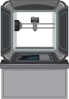 A 3D printer model machine vector