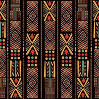 Pan Africa Color Seamless Pattern Concept vector