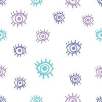 Cute eyes seamless pattern. vector