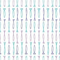 Fish flock seamless pattern. vector