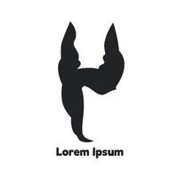 elemento del logotipo de la cara doberman para su diseño. vector