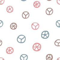 Peace signs seamless pattern. vector