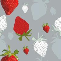 Strawberry seamless pattern. vector