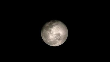 super luna llena con fondo oscuro. madrid, españa, europa. fotografía horizontal. foto