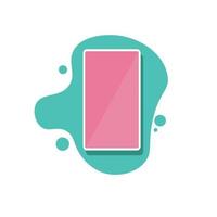 mobile phone. Flat modern design. Vector illustration