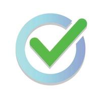 Checkbox or tick icon. Modern check mark design vector