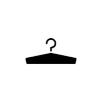 Clothes Hanger Solid Icon Vector Illustration Logo Template. Suitable For Many Purposes.