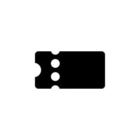 Ticket, Pass, Event, Voucher Solid Icon Vector Illustration Logo Template. Suitable For Many Purposes.