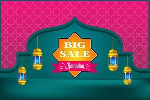 ramadan big sale banner template vector