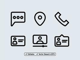 Set of business icons vector