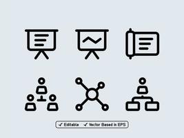 Set of business icons vector