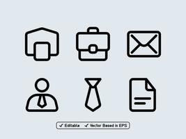 Set of business icons vector