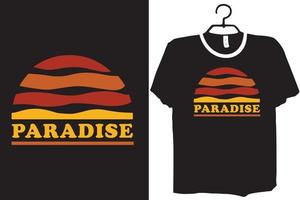 Paradise t-shirt design vector