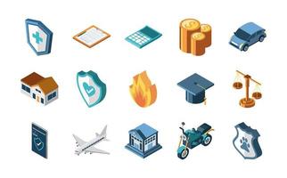 isometric set of insurance vector