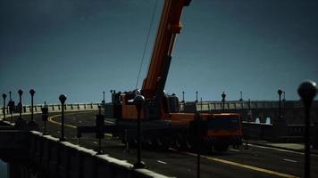 pont routier en construction video