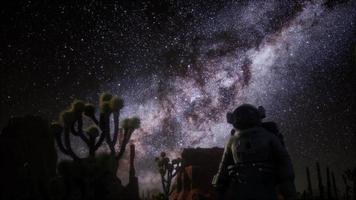 Astronaut and Star Milky Way Formation in Death Valley video