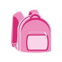 pink backpack icon vector