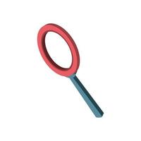 magnifying glass search vector