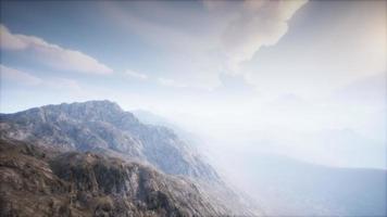 Volcano Crater Landscape with Fog video