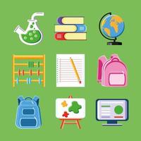 icons set school vector